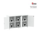Ver imagem 6 de Armário para Escritório com 3 Portas com Chave 121,5cm PE40 Branco