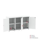 Ver imagem 7 de Armário para Escritório com 3 Portas com Chave 121,5cm PE40 Branco