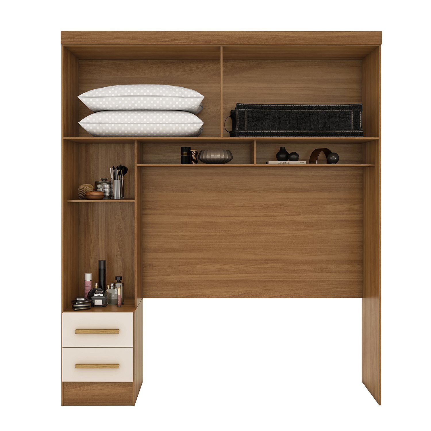 Módulo Closet Smart Aéreo com Criado 2 Gavetas com Maleiro - 2