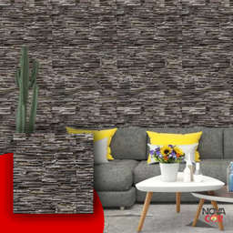 Papel de Parede Pedras Autocolante Canjiquinhas Resistente 3mx58cm - 3