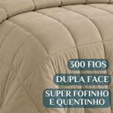 Ver imagem 3 de Kit Quarto Elegante King Size Lilly Grosso Luxuoso Pluma:Caqui