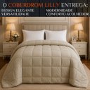 Ver imagem 2 de Kit Quarto Elegante King Size Lilly Grosso Luxuoso Pluma:Caqui