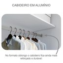 Ver imagem 7 de Guarda Roupa Casal Londres com Nicho e Cômoda Seul Neve - Novo Horizonte