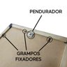 Kit 3 Quadros Decorativos 30x45 Mulheres Rosto Flores Rosas Arte na Arte Moldura Preta - 11