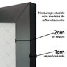 Kit 3 Quadros Decorativos 30x45 Mulheres Rosto Flores Rosas Arte na Arte Moldura Preta - 10
