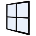 Ver imagem 1 de Porta de Correr Perfecta 2 Folhas Liso 215x150cm Preto - 1077-5730 - Jap