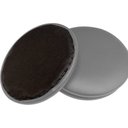 Ver imagem 3 de Kit 04 Assentos Redondo Banqueta Cadeira Estofados Poltronas H02 Corino Cinza 39 cm - Lyam Decor Ass