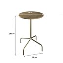 Ver imagem 4 de Mesa Bistrô Barcelona 80cm Marrom/Ciliegio