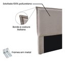 Ver imagem 4 de Cabeceira Viena Estofada Queen 1.60 em Linho para Cama Box Bz Home Decor Rustico Areia