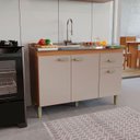 Ver imagem 6 de Kit de Cozinha Zurique 1.20 3 Portas Freijo com Camursa