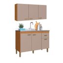 Ver imagem 1 de Kit de Cozinha Zurique 1.20 3 Portas Freijo com Camursa