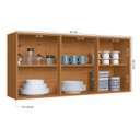 Ver imagem 2 de Kit de Cozinha Zurique 1.20 3 Portas Freijo com Camursa