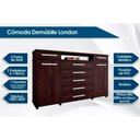 Ver imagem 2 de Cômoda Casal London 1 Nicho + 7 Gavetas Amêndola - Demóbile