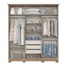 Guarda-roupa Casal 6 Portas 3 Gavetas Cover - 4