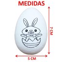 Ver imagem 3 de Kit 24 Ovos de Páscoa Infantil para Colorir Coelhos Canetas