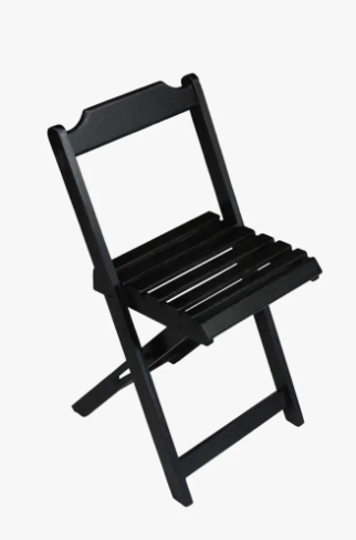 Conjunto Mesa Dobrável 70x70 cm C/4 cadeiras - Preto - 3