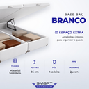 Ver imagem 7 de Cama Box Baú Airtech Antares Queen + Colchão de Molas Ensacadas - Ortobom - Spring - 158x198x67cm