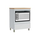 Ver imagem 1 de Módulo Cozinha Nesher Rainha Balcão P/ Forno 1 Porta C/tampo 70 Cm Branca/nature - Nesher