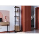 Ver imagem 2 de Estante 6 Prateleiras 1 Porta Estrutura de Aço Artetube 180x33 Art in Móveis