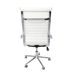 Cadeira Presidente Giratória Esteirinha Charles Eames Branca - 5