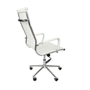 Ver imagem 3 de Cadeira Presidente Giratória Esteirinha Charles Eames Branca