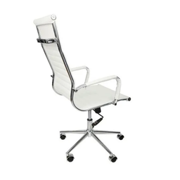 Cadeira Presidente Giratória Esteirinha Charles Eames Branca - 3