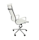 Ver imagem 3 de Cadeira Presidente Giratória Esteirinha Charles Eames Branca