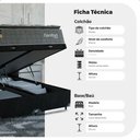 Ver imagem 3 de Cama Box Baú Casal Bipartido Colchão Comfort Class Pillowtop Cinza/suede Preto