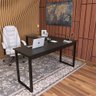 Mesa Em L 150x150 Escrivaninha Home Office Estilo Industrial ClickForte Preto - 7