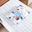 Ver imagem 2 de Jogo Cama Lençol Fantasy Solteiro Cama Quarto Infantil Microfibra 2 Peças Bombeiros Branco