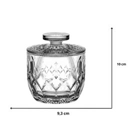 Mantegueira Francesa 9x10cm Madrid Porta Manteiga Natural Vidro Cristal Sempre Fresca - 2