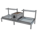 Ver imagem 1 de Parrilla Dupla de Alvenaria 118x45 com Grelhas Argentina