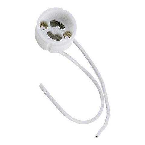 Kit 4 Soquete para Lâmpada Dicroica Bi Pino Gu10 Branco