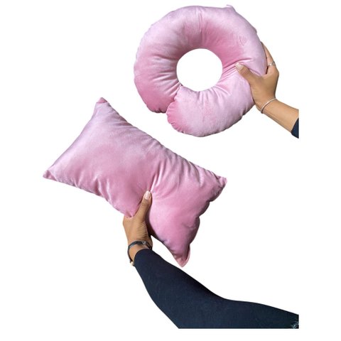 Kit Almofadas 2/5 Veludo Rosa Chiclete - In9 Decor