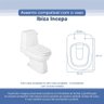 Tampa Vaso Sanitário Poliester Acrilico Ibiza Branco para Bacia Incepa - 3