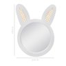 Espelho Decorativo Infantil 48x37cm Coelho Branco - 2