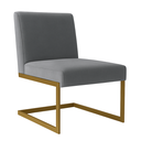 Ver imagem 2 de Kit 2 Cadeira Liv Zahav Sala Quarto Clínica Consultório:cinza