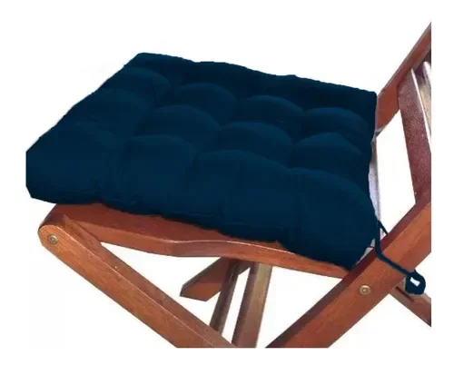 Assento Para Cadeira Futon 40x40 Azul Marinho - 2