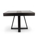 Ver imagem 2 de Mesa de Jantar Afrodite Extensível 148cm Tampo de Vidro Preto