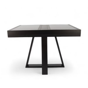 Mesa de Jantar Afrodite Extensível 148cm Tampo de Vidro