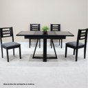 Ver imagem 2 de Mesa de Jantar Afrodite Extensível 148cm Tampo de Vidro