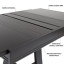 Ver imagem 5 de Mesa de Jantar Afrodite Extensível 148cm Tampo de Vidro