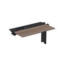 Ver imagem 1 de Complemento de Plataforma Corporativa 110x792 CPLPSC110 110cm Industrial Walnut e Preto Marrom