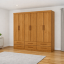 Ver imagem 1 de Guarda Roupa 6 Portas 6 Gavetas Unique -grand Line