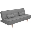 Ver imagem 4 de Sofá Cama Silver 2 Estágios 3 Lugares Linho Grafite