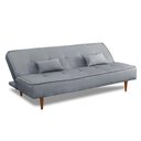 Ver imagem 1 de Sofá Cama Silver 2 Estágios 3 Lugares Linho Grafite