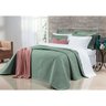 Cobre Leito Super King 400 Fios Egípcio 100% Algodão Verde 3 Peças - 3