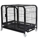 Ver imagem 5 de Gaiola Cao Gato Pet Cachorro Animal de Estimaçao Canil Pet Shop Bandeja Removivel Transporte Rodinha