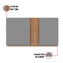 Ver imagem 5 de Armário Aéreo de Cozinha Lavanderia 02 Portas Agata Castanho e Cinza 100 cm - D’Rossi