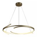 Ver imagem 1 de Pendente Volta Led 36w 3000k Bivolt (d) 70cm X (a) 16cm Metal e Silicone Dourado